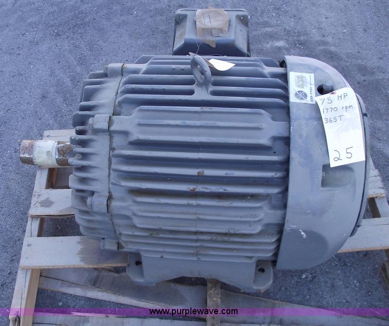 image for item E9560 Baldor 75 hp electric motor