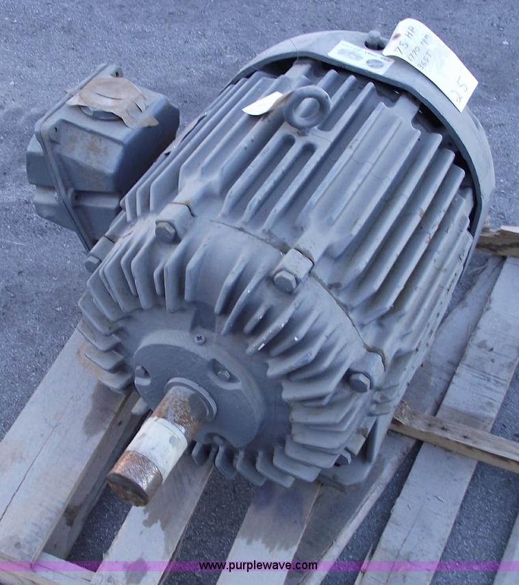 image for item E9560 Baldor 75 hp electric motor