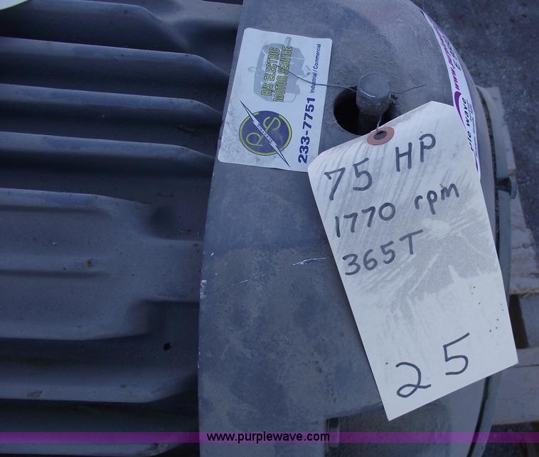 image for item E9560 Baldor 75 hp electric motor