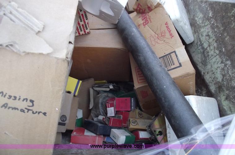 image for item E9565 Dump cart full of assorted industrial electric parts