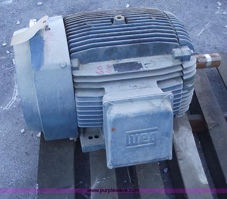 image for item E9578 Weg. 60 hp electric motor
