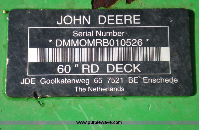 image for item I9755 2007 John Deere 997 mower