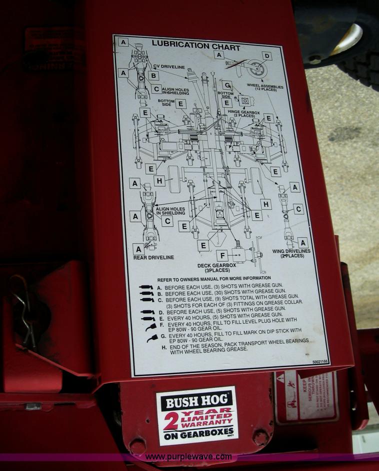 image for item I9760 2000 Bush Hog TDM11 turf mower