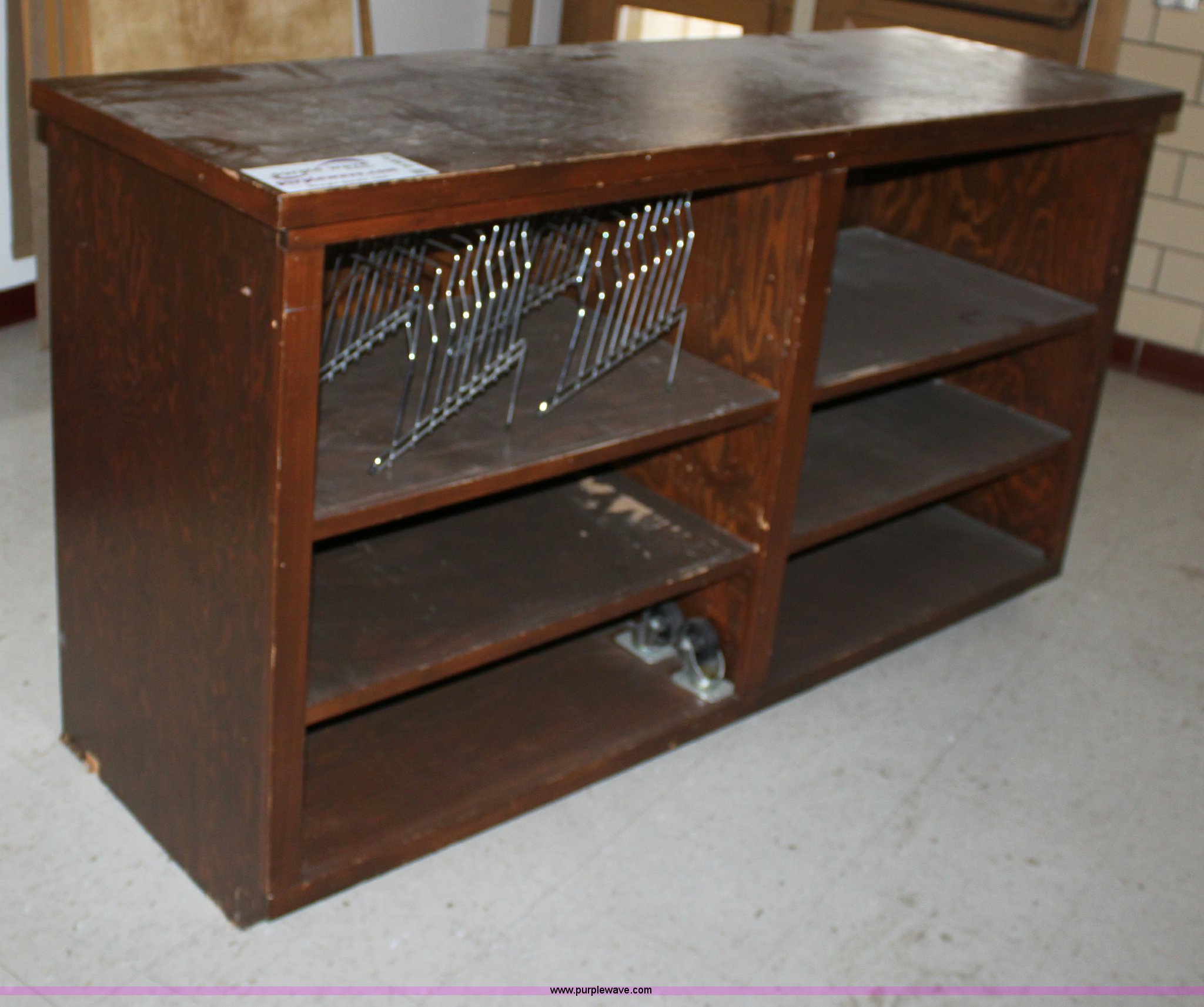 Wood bookshelf in McPherson, KS Item B8873 sold Purple Wave