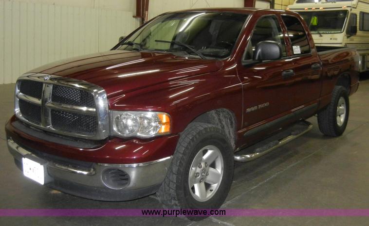 image for item A3447 2002 Dodge Ram 1500 SLT quad cab pickup truck Non-repairable certificate, parts only
