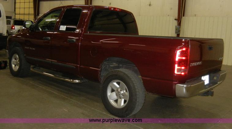 image for item A3447 2002 Dodge Ram 1500 SLT quad cab pickup truck Non-repairable certificate, parts only