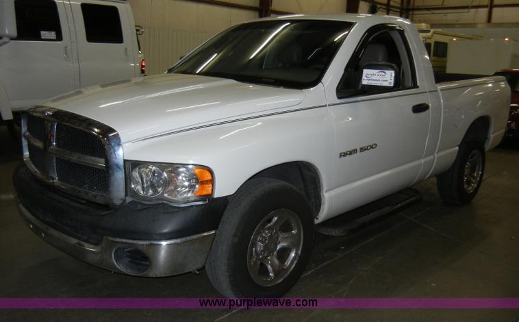 image for item A3451 2004 Dodge Ram 1500 ST pickup truck Non-repairable certificate, parts only