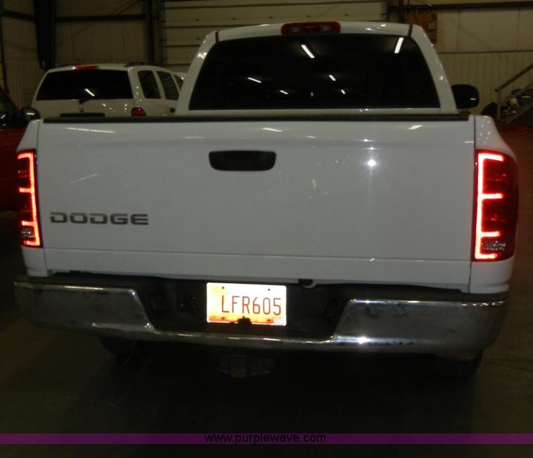 image for item A3451 2004 Dodge Ram 1500 ST pickup truck Non-repairable certificate, parts only