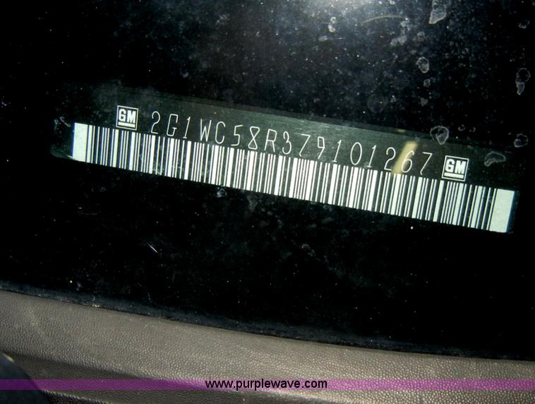 image for item A3453 2007 Chevrolet Impala LT Non-repairable certificate, parts only