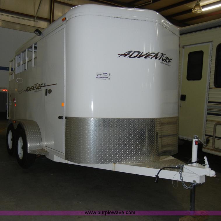 image for item A3456 2009 Trails West Adventure II 12' horse trailer