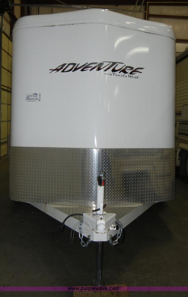 image for item A3456 2009 Trails West Adventure II 12' horse trailer