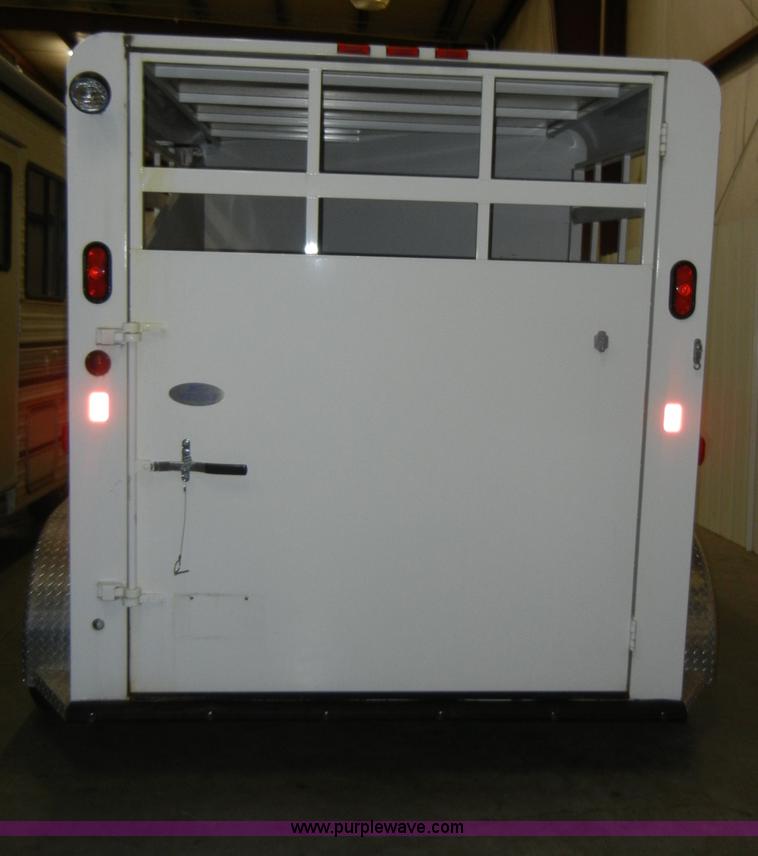 image for item A3456 2009 Trails West Adventure II 12' horse trailer