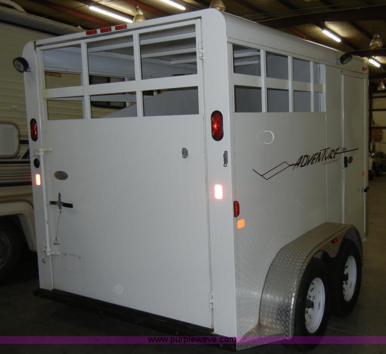image for item A3456 2009 Trails West Adventure II 12' horse trailer