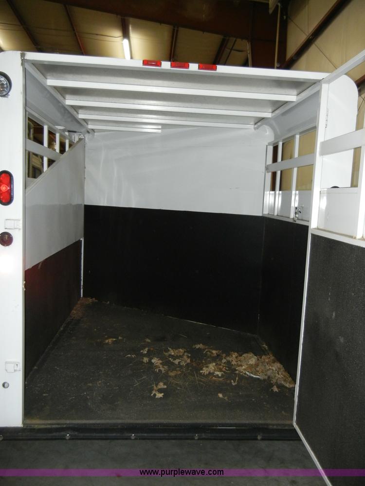 image for item A3456 2009 Trails West Adventure II 12' horse trailer