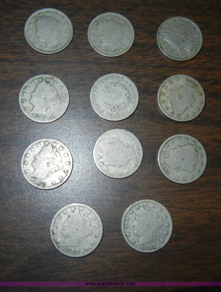 image for item J9351 (11) Liberty Head V-nickels