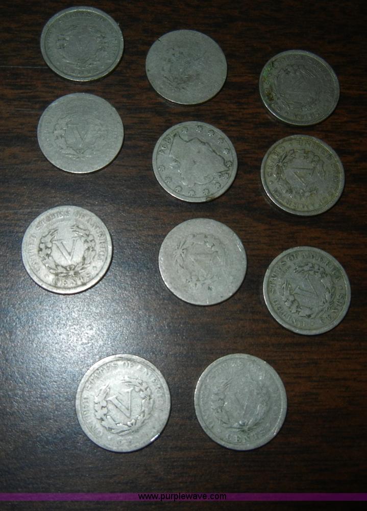 image for item J9351 (11) Liberty Head V-nickels