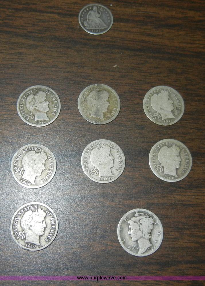 image for item J9354 (9) assorted dimes