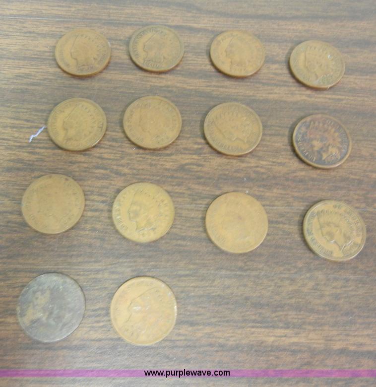 image for item J9356 (14) Indian head pennies