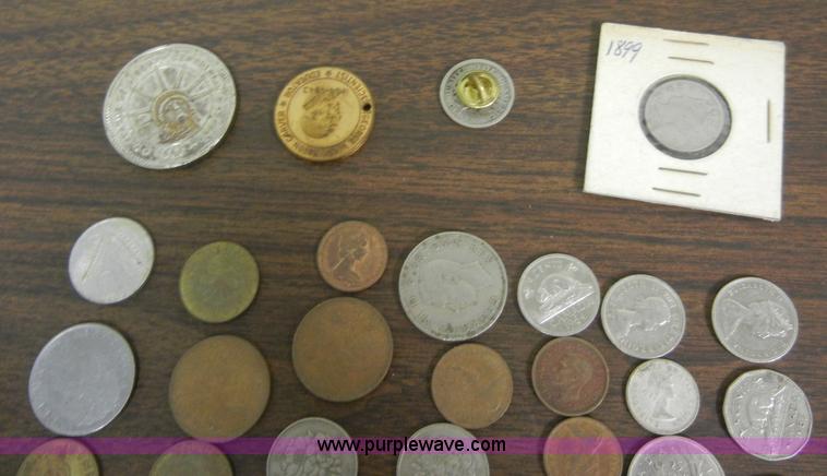 image for item J9357 Approximately 75 assorted foreign coins