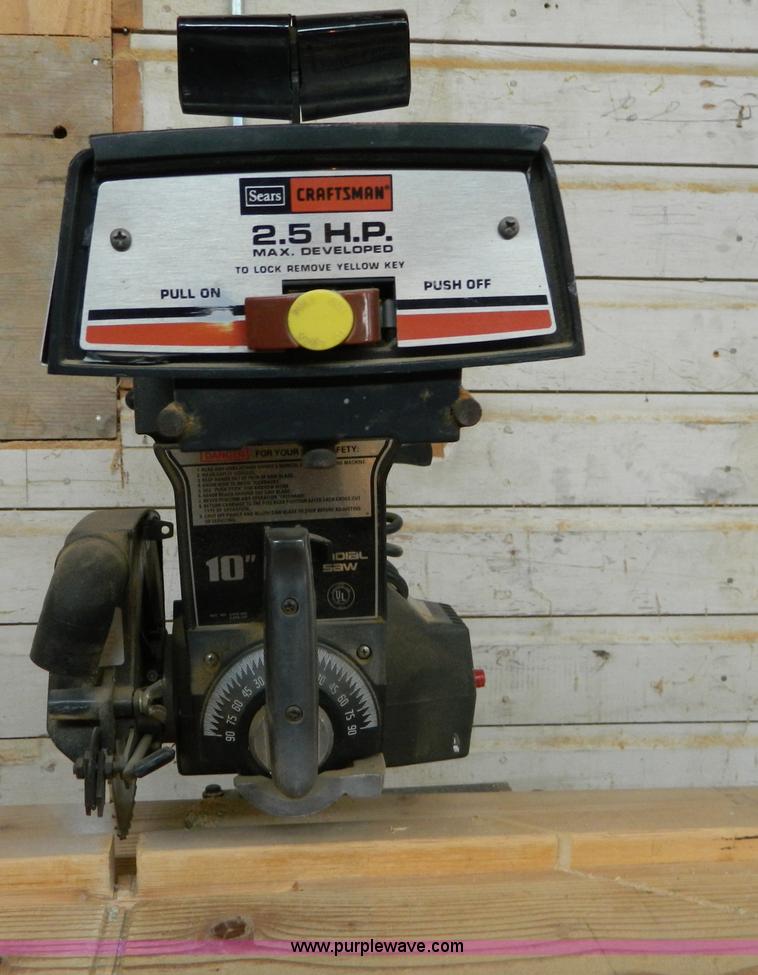 image for item C9491 Craftsman 10" radial arm saw