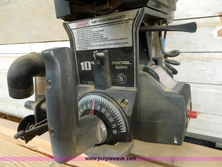image for item C9491 Craftsman 10" radial arm saw