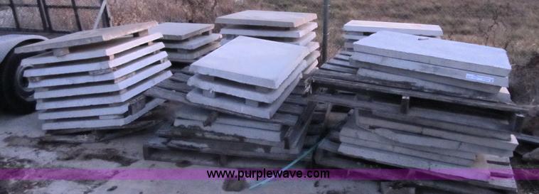 image for item D9295 Approximately 51 assorted precast concrete pads
