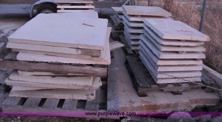 image for item D9295 Approximately 51 assorted precast concrete pads
