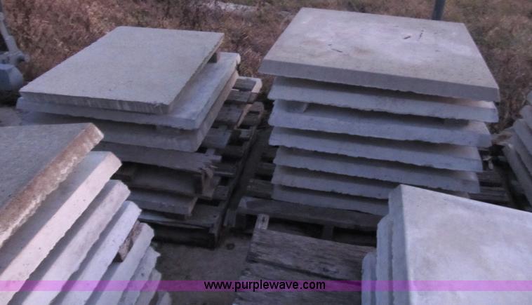 image for item D9295 Approximately 51 assorted precast concrete pads