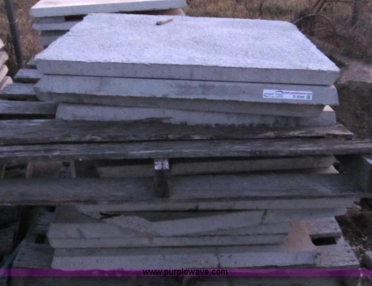 image for item D9295 Approximately 51 assorted precast concrete pads