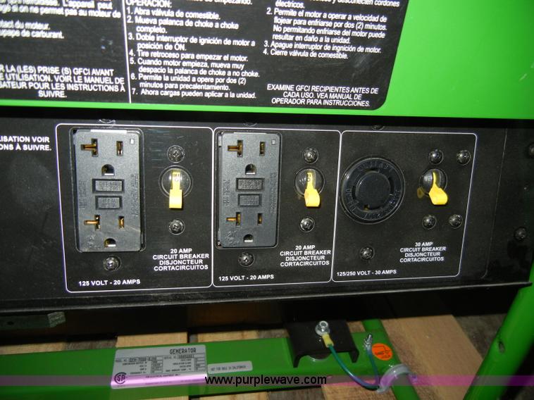 image for item J9326 John Deere PR-G7500M portable generator