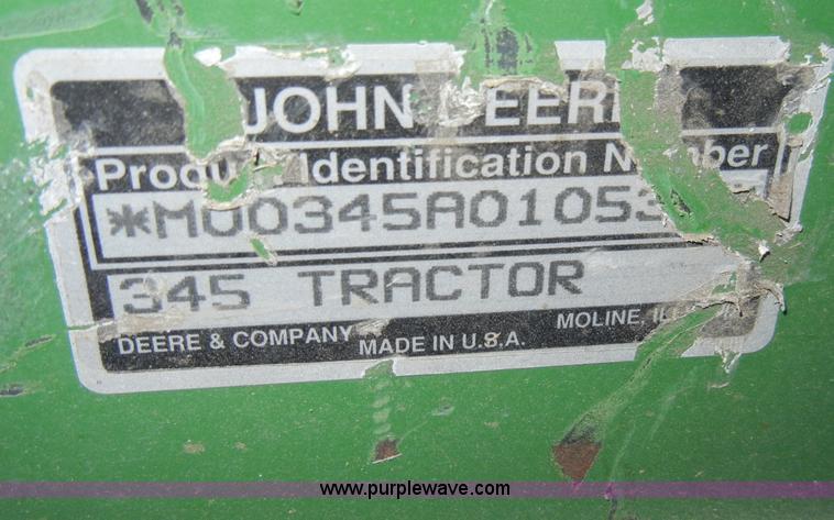 image for item J9327 John Deere 345 lawn mower