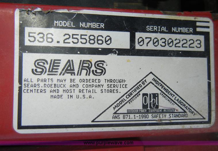 image for item J9359 Craftsman LT4000 lawn tractor