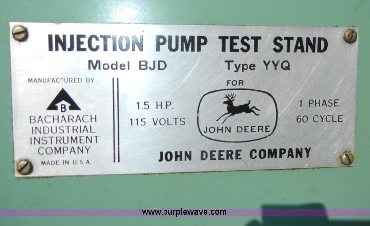 image for item J9360 John Deere BJD injection pump stand