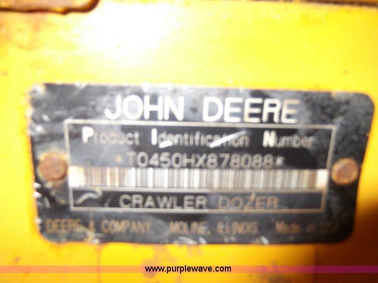 image for item A1834 2000 John Deere 450H dozer