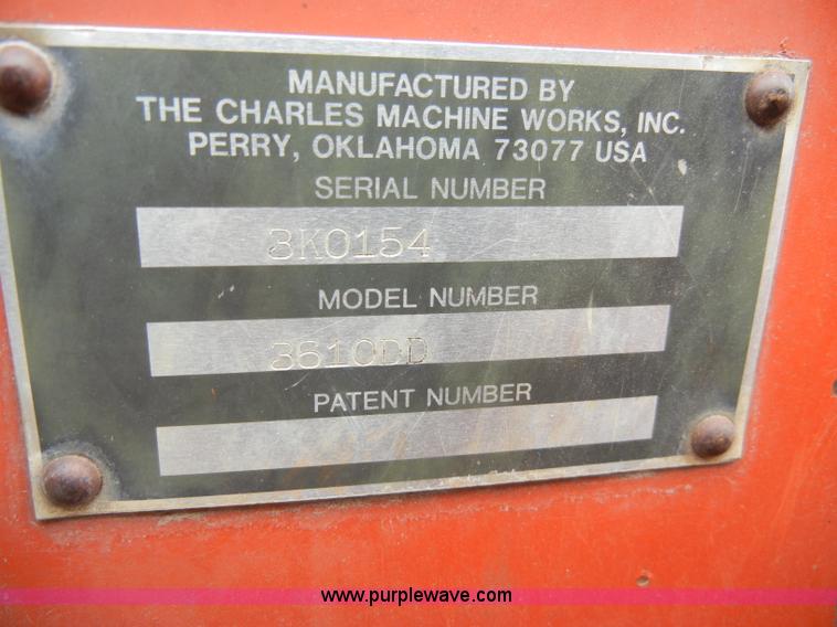 image for item A3419 Ditch Witch 3610DD trencher with bucket and digger