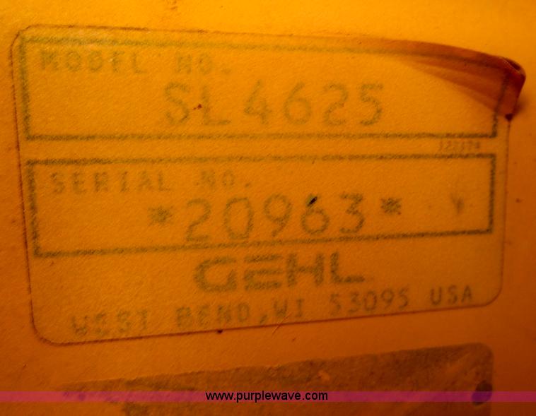 image for item A5644 1995 Gehl SL4625 SX skid steer