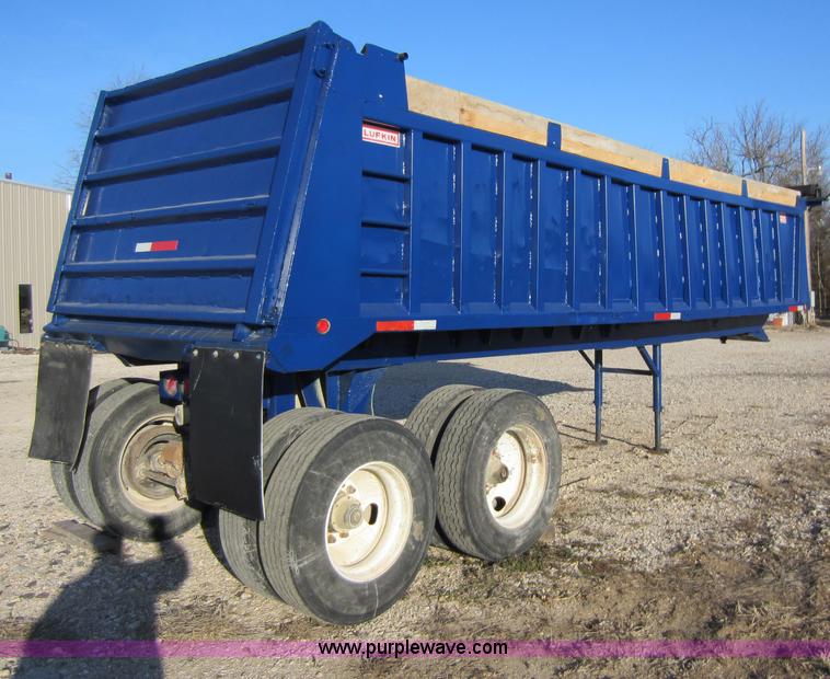 image for item A5646 1962 Lufkin 27' end dump trailer