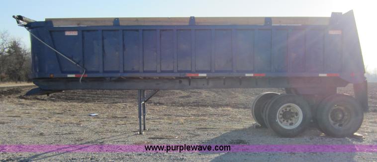 image for item A5646 1962 Lufkin 27' end dump trailer