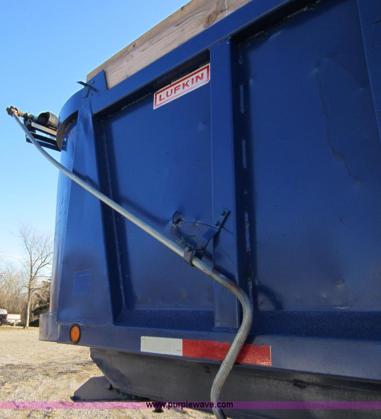 image for item A5646 1962 Lufkin 27' end dump trailer