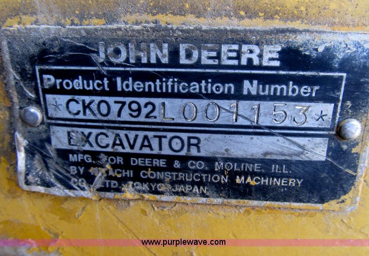 image for item B2581 1987 John Deere 792LC excavator