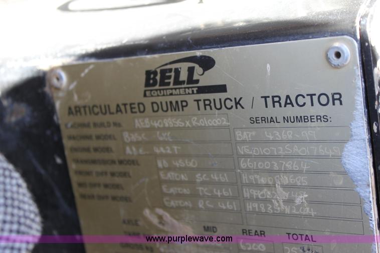image for item B8793 Bell B35C 6x6 articulating dump truck