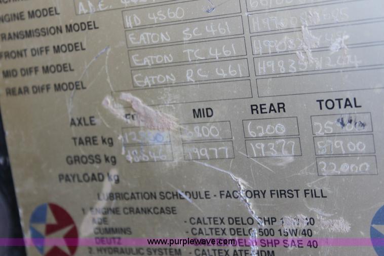 image for item B8793 Bell B35C 6x6 articulating dump truck