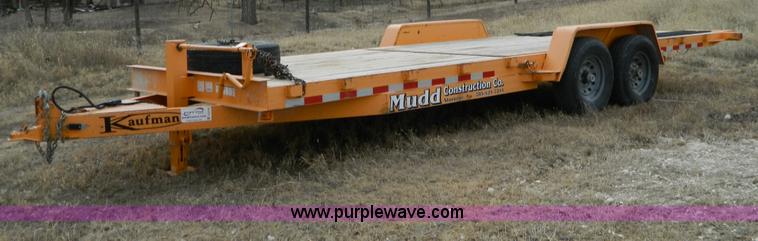image for item D8710 2008 Kaufman 20' tilt bed trailer