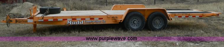 image for item D8710 2008 Kaufman 20' tilt bed trailer