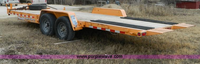 image for item D8710 2008 Kaufman 20' tilt bed trailer