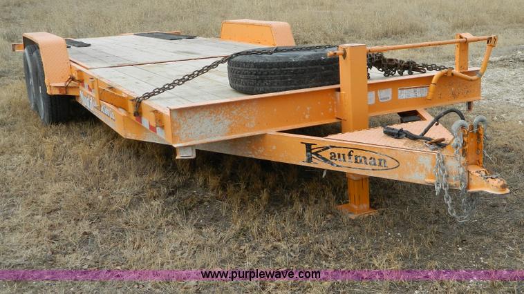 image for item D8710 2008 Kaufman 20' tilt bed trailer