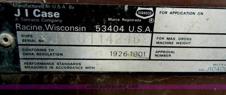 image for item D8729 1991 Case 1845C skid steer