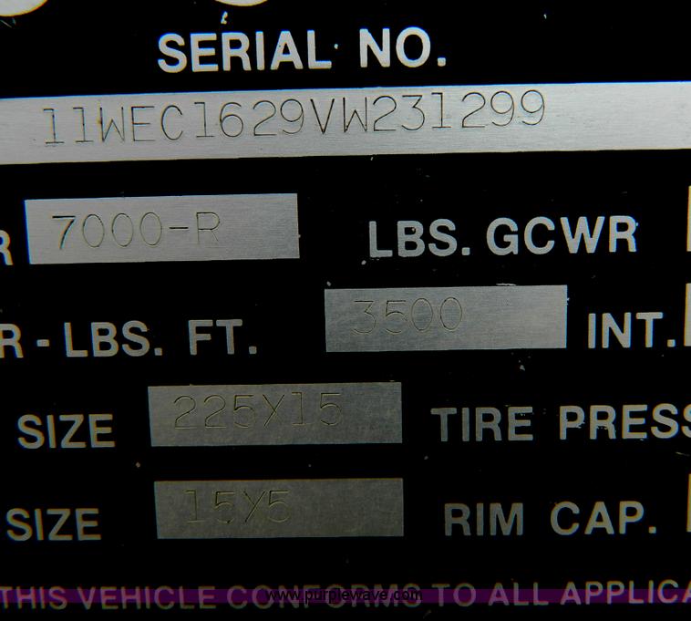 image for item D8733 1997 W-W enclosed trailer