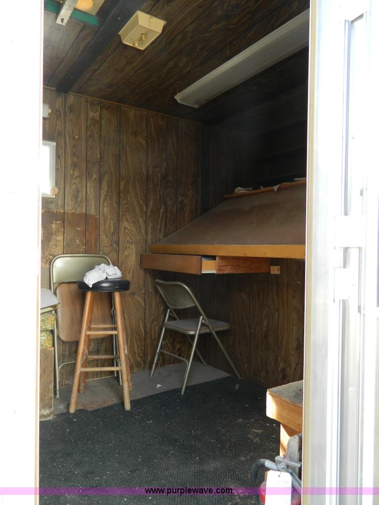 image for item D8736 1977 shop built enclosed gooseneck trailer