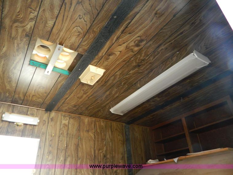 image for item D8736 1977 shop built enclosed gooseneck trailer